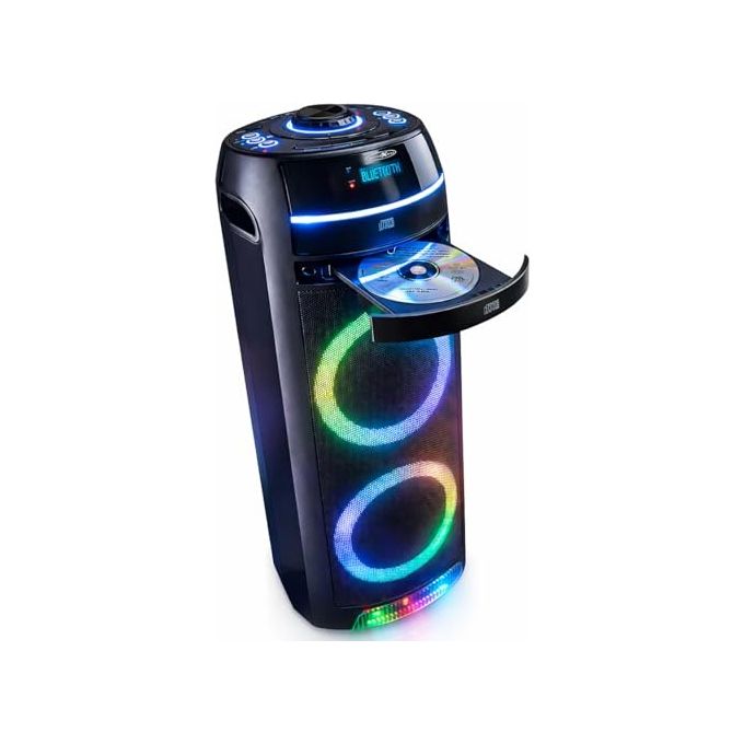 Reflexion PS10CD Altoparlante Portatile con Bluetooth 5.0 CD Radio FM 480 W colore Nero