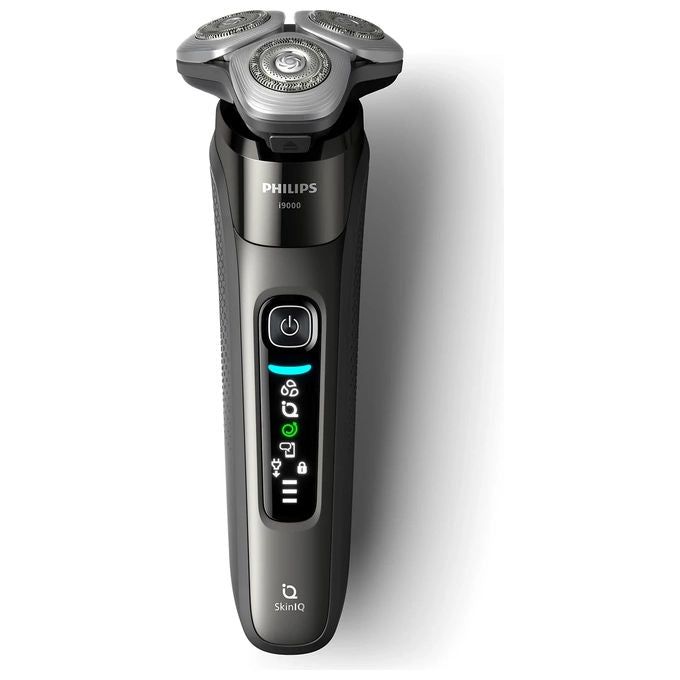 Philips X9002-10 i9000 Rasoio elettrico rotante Wet and Dry SkinIQ 3 testine autonomia 50 min colore Grigio
