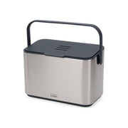 Joseph Joseph 30145 Caddy Collect 4L in Acciaio Inossidabile con Filtro per Odori colore Grigio