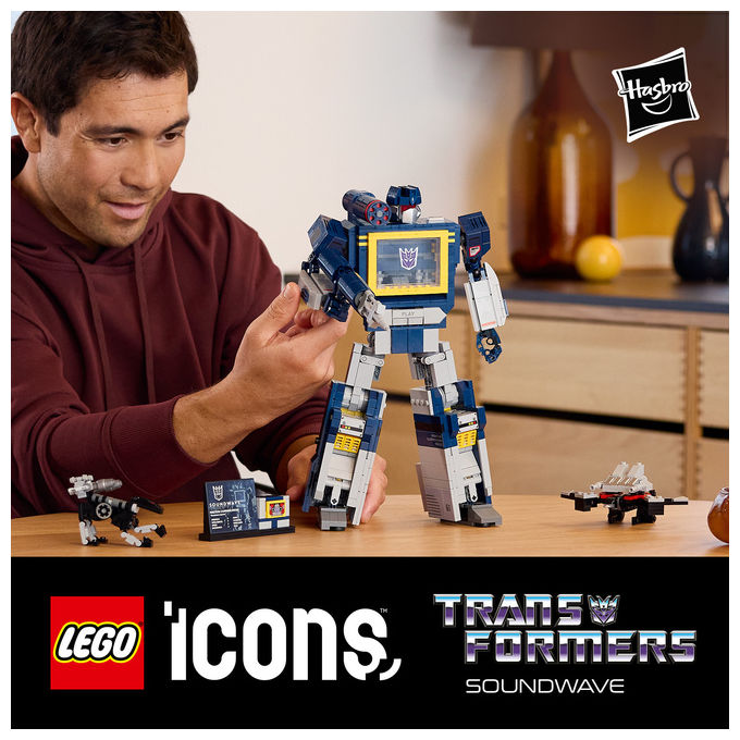 Lego 10358 Icons Set da Costruzione per Adulti con 1505 Pezzi Effetti Sonori e Modalita' Registratore a Cassetta colore Multicolore