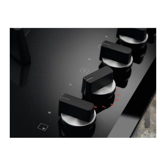 Electrolux KGG643753K Serie 800 Piano cottura Gas 60 cm 4 fuochi FlameLight Hob2Hood StepPower colore Nero