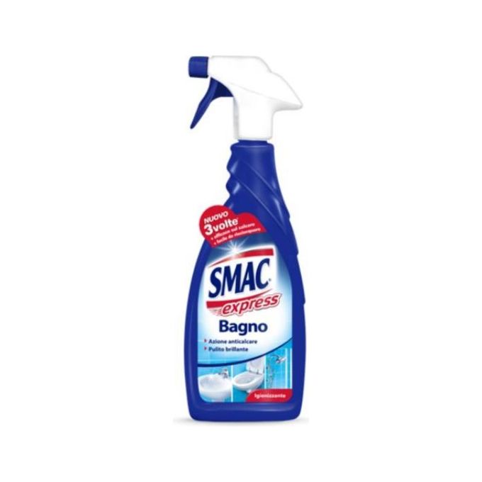 Smac 8003650026002 Bagno Igienizzante Detergente Spray Multisuperficie 650 ml con Azione Anticalcare Tecnologia Zero Aloni colore Bianco