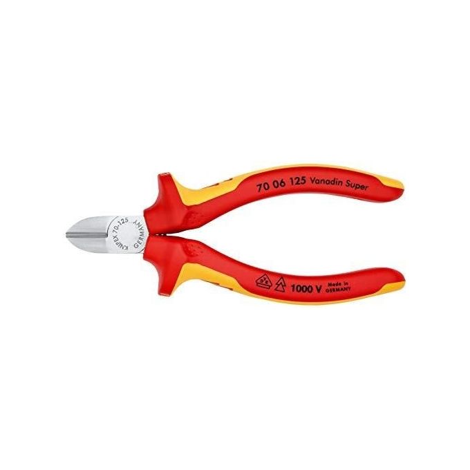 Knipex tronchese laterale per meccanica cromato 125 mm