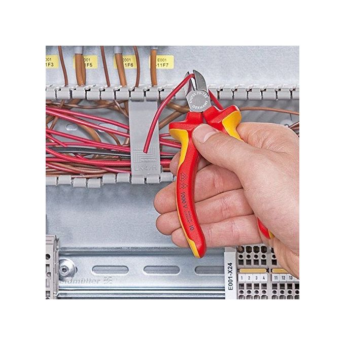Knipex tronchese laterale per meccanica cromato 125 mm
