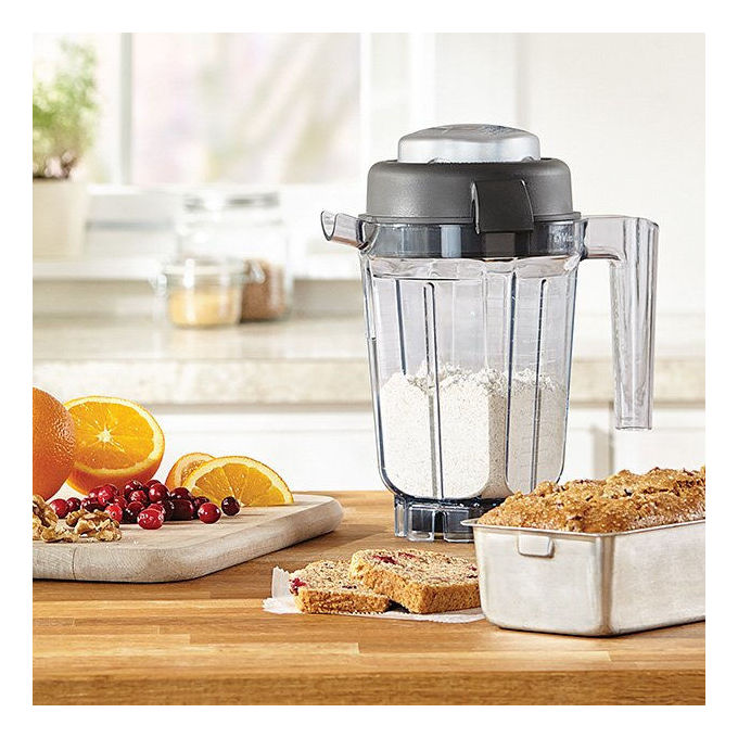 Vitamix 703113162084 Giara per Frullatore 0,9 L in Copoliestero Antigraffio BPA Free colore Grigio Trasparente