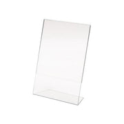 Lebez 7039 Portadepliant Acrilico Verticale 15x20 cm con Base a L colore Trasparente