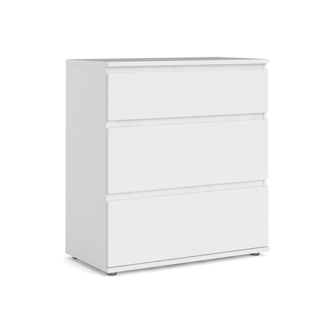 Tvilum 71094 Nova Cassettiera 3 Cassetti in Truciolare Bianco