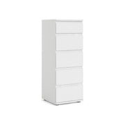 Tvilum 71096 Nova Cassettiera 5 Cassetti Bianco Opaco colore Bianco