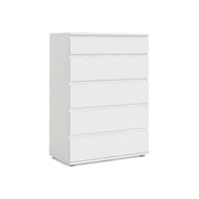 Tvilum 7120049 Nova Cassettiera 5 Cassetti con Scorrevoli in Acciaio su Cuscinetti a Sfera colore Bianco
