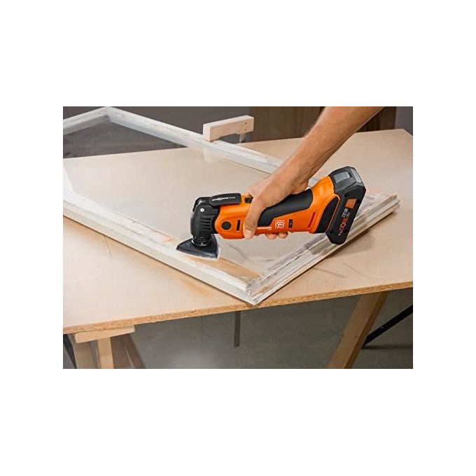 FEIN 71293663000 MultiMaster AMM 700 Max Top AS Multifunzione Oscillante 18 V 10000-19500 rpm Batteria Ioni di Litio con Accessori in L-BOXX colore Nero
