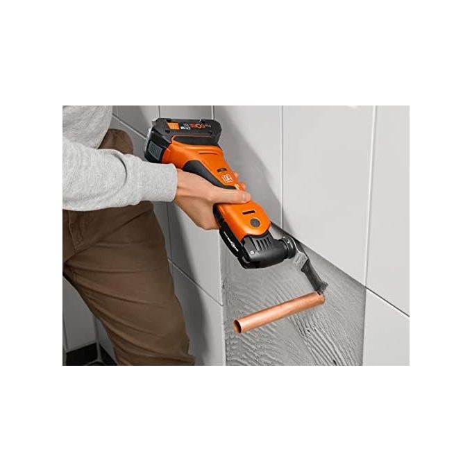 FEIN 71293663000 MultiMaster AMM 700 Max Top AS Multifunzione Oscillante 18 V 10000-19500 rpm Batteria Ioni di Litio con Accessori in L-BOXX colore Nero