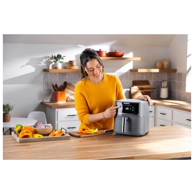 NutriBullet NBA0611DG Friggitrice ad aria 6 L 1700 W 6 programmi Display Touch colore Grigio