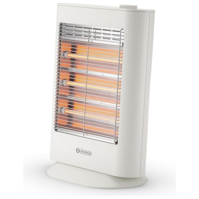 Olimpia Splendid 99227 Quarzia Humi Stufa Elettrica Portatile a Infrarossi con Umidificazione Integrata 1200 W colore Bianco
