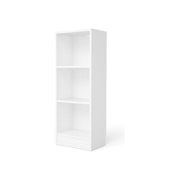 Tvilum FA-1409060105 Libreria Bassa Slim a 2 Ripiani in Truciolare Colore Bianco