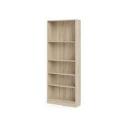 Tvilum 5706887970492 Libreria 4 Scaffali Regolabili in Truciolare Laminato Resistente a Graffi e Umidita' colore Rovere Sonoma