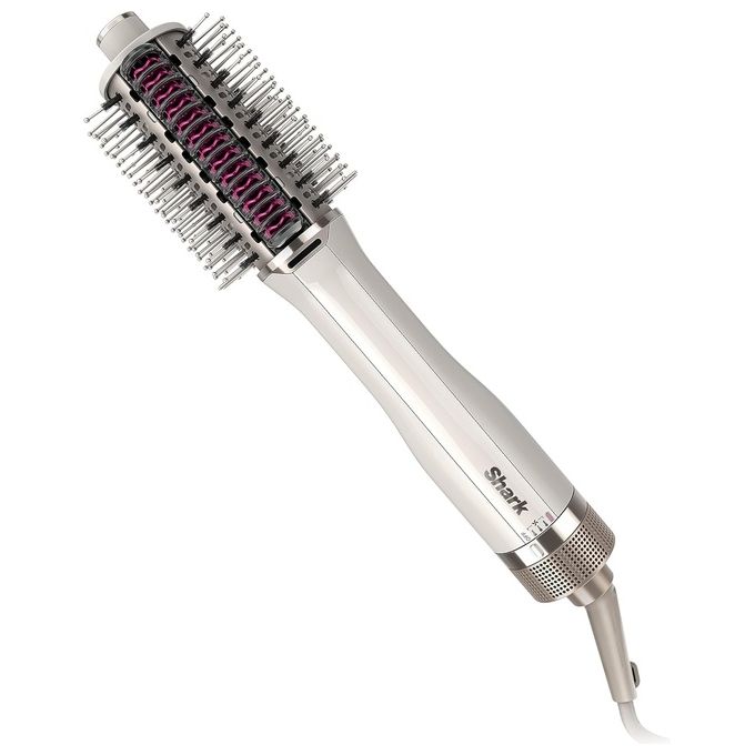 Shark HT202EU SmoothStyle Spazzola ad Aria Calda 900W wet and dry 3 temperature pettine ceramica colore Bianco