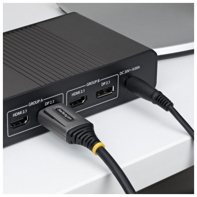 StarTech.com DP21V-2M-DP54-CABLE Cavo DisplayPort 2.1 2 m 8K 60Hz non compresso 4K 240Hz con DSC 1.2a colore Nero
