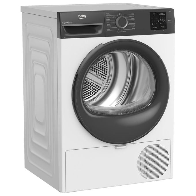 Beko 7188242780 NX Series Asciugatrice Pompa di Calore 9 Kg Classe D AquaWave Display Digitale (59.8x60.7x84.6 cm) colore Bianco