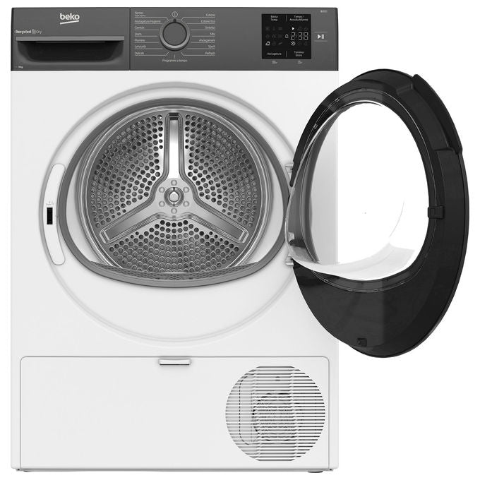 Beko 7188242780 NX Series Asciugatrice Pompa di Calore 9 Kg Classe D AquaWave Display Digitale (59.8x60.7x84.6 cm) colore Bianco