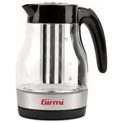 Girmi BL5100 Bollitore e Tisaniera 1,7 L 2200 W Filtro in Acciaio Inox Rotazione 360° Avvolgicavo nella Base colore Nero