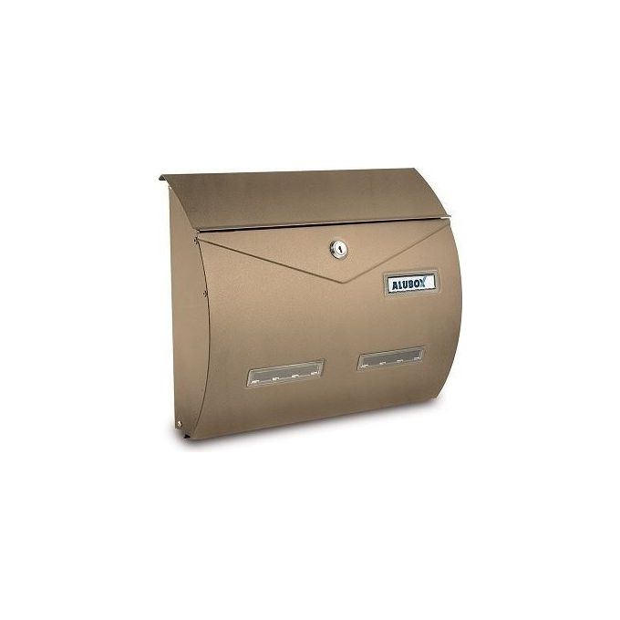 Alubox BUSTASA Cassetta Postale da Esterno Formato Rivista Apertura Vasistas Anti Effrazione Antipioggia Anticorrosione colore Sabbia