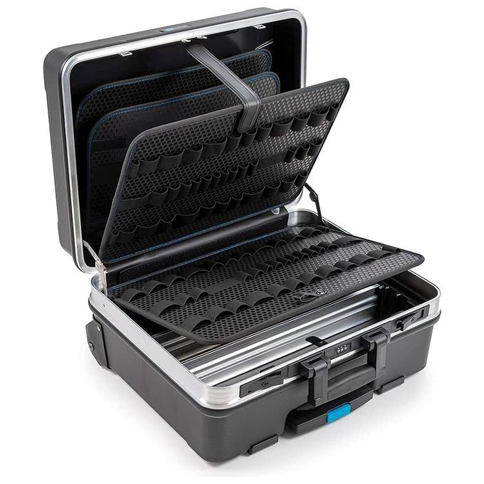 BandW Cases 120.04-L GO Valigetta Portautensili ABS con Ruote Maniglia Telescopica 36 L 30 Kg colore Nero
