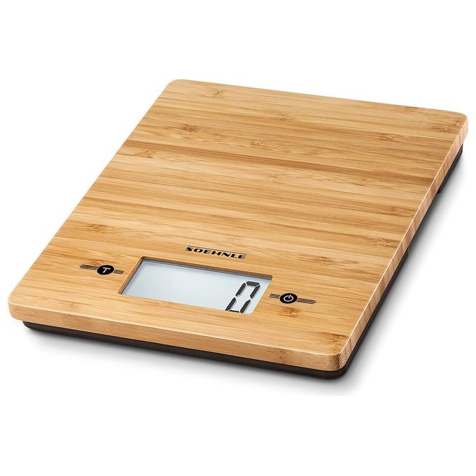 Soehnle Pwd Bamboo Bilancia Digitale da Cucina con Display Lcd