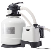 Intex 26652 Pompa Filtro a Sabbia Krystal Clear Flusso d'Acqua 12000 L-h Flusso di Sistema 9200 L-h Plastica Bianco Senza Clorinatore Flusso Acqua 12000 L-h