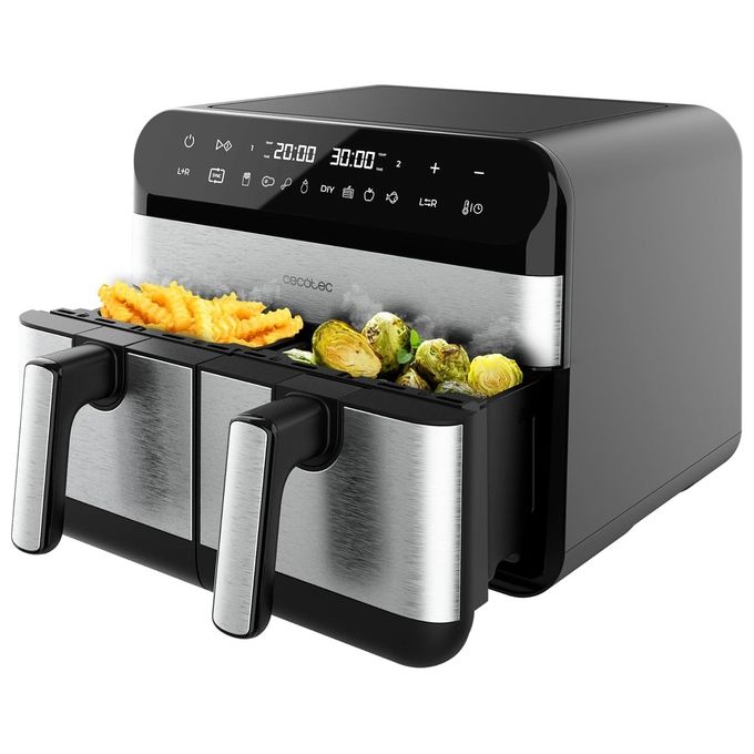 Cecotec 03489 Advance 9000 Friggitrice ad aria 9 L 2800 W 8 programmi Touch colore Nero Acciaio inox