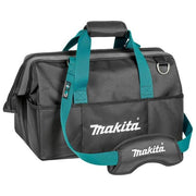 Makita E-15431 Borsa portautensili a bocca larga in polipropilene ad alta resistenza con chiusura a scatto impilabile 25.8 litri colore Nero-Blu
