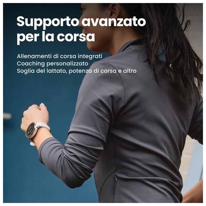 Amazfit W2558GL1N Active 3 Smartwatch AMOLED 1.32'' Vetro Zaffiro GPS NFC Bluetooth 5.3 12 giorni colore Oro