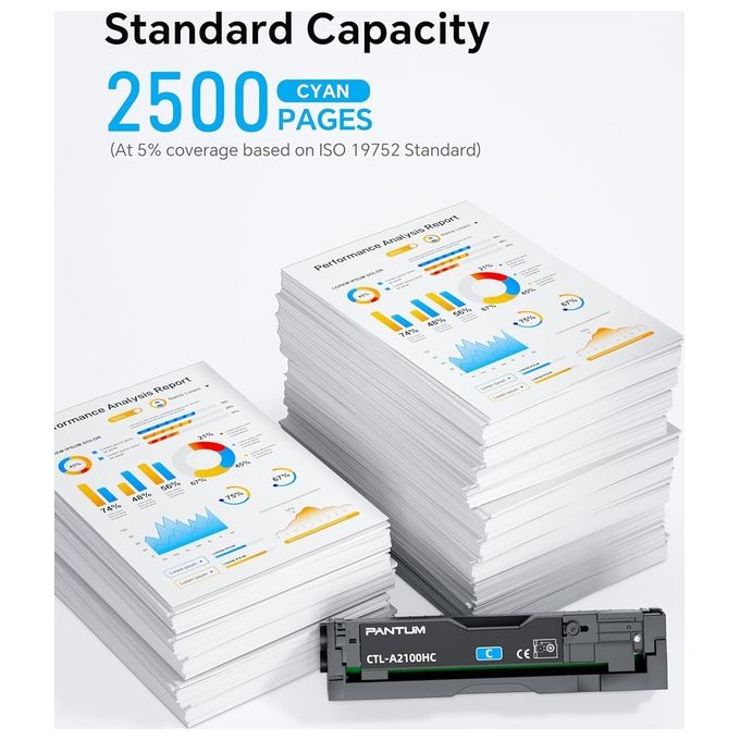 Pantum CTL-A2100HC Cartuccia Toner Originale 2500 pagine con Tamburo colore Ciano
