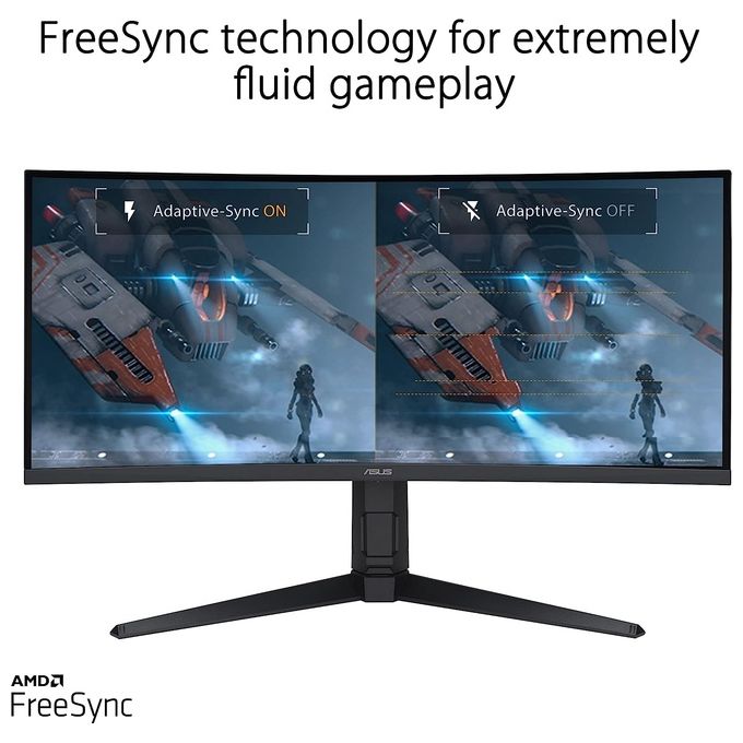 Asus VG34VQEL1A TUF Gaming Monitor Gaming Curvo 34'' UWQHD 100Hz VA 1ms FreeSync HDR10 colore Nero
