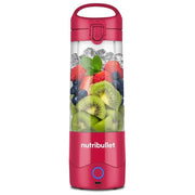 NutriBullet 0C22300095 Portable Mini Frullatore Compatto Ricaricabile USB-C Capacita' 0,475 L Materiale Tritan Lama Acciaio Inox Batteria 2000 mAh colore Magenta