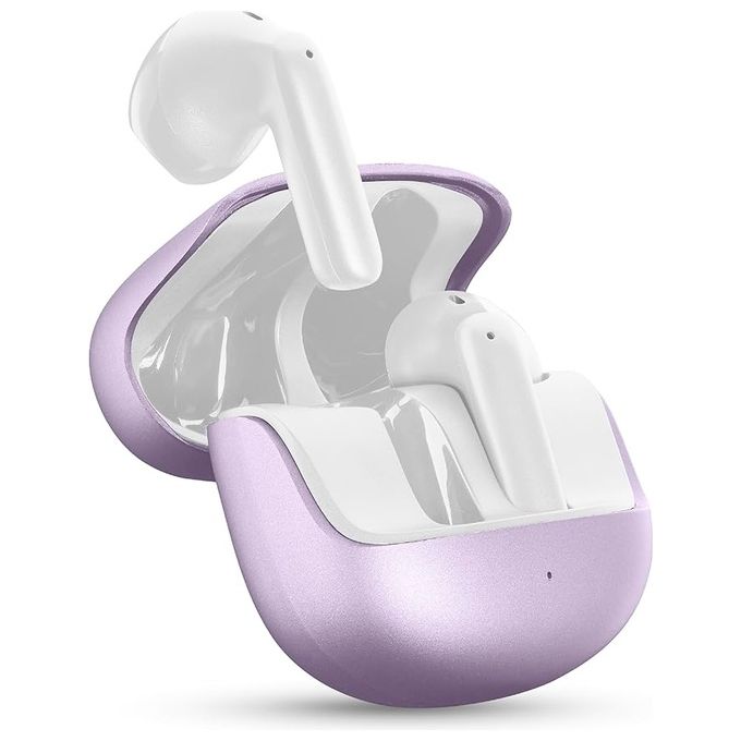 Cellularline Auricolari Bluetooth Viola Custodia Ricarica Tecnologia ENC