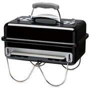 Weber 1131004 Go-Anywhere Barbecue a Carbone Portatile Griglia 42x26 cm con Sistema Tuck-N-Carry colore Nero