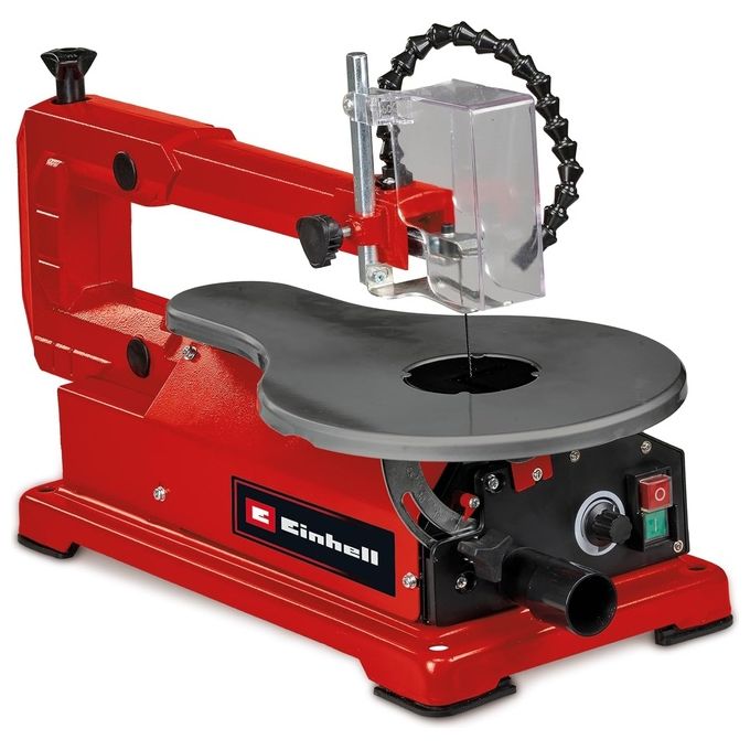 Einhell Traforo Sega Oscillante Elettrico TC-SS 406 E per Hobby e Modellismo con Piano Inclinabile e Sistema di Aspirazione Integrato