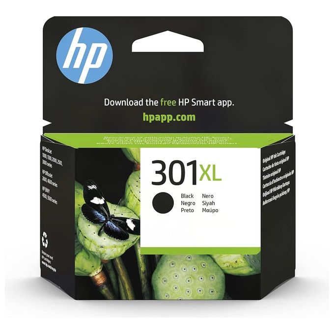 Hp cartuccia inchiostro 301xl nero 480 pagine