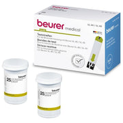 Beurer 46370 Strisce Reattive Glicemia per GL 48 e GL 49 50 pz 2x25 code-free 0,5 µl dispositivo medico