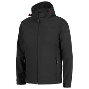 U-Power WIN289BC Kyra Giacca da Lavoro Soft Shell Mechanical Stretch Antivento Idrorepellente Cappuccio Staccabile Inserti Reflex colore Nero