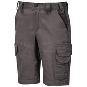 U-Power ST279GI Bonito Bermuda da Lavoro Uomo Cotone Elasticizzato 245 g-m² 5 Tasche Triple Cuciture colore Grigio Ferro