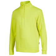 U-power WEY295YY Tautra Felpa da Lavoro Mezza Zip 50% Cotone 50% Poliestere 280 g-m² colore Giallo Fluorescente