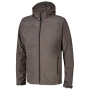 U-power WIN289GI KYRA Giacca da Lavoro Soft Shell Mechanical Stretch Antivento Idrorepellente Cappuccio Staccabile Inserti Reflex colore Grey Iron