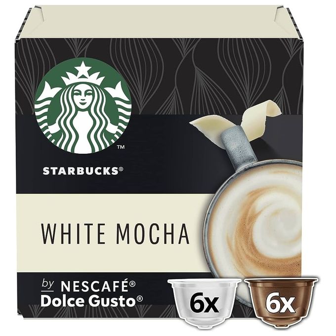 Starbucks 3653528 White Mocha Capsule Compatibili Nescafé Dolce Gusto 12 Capsule 123 g