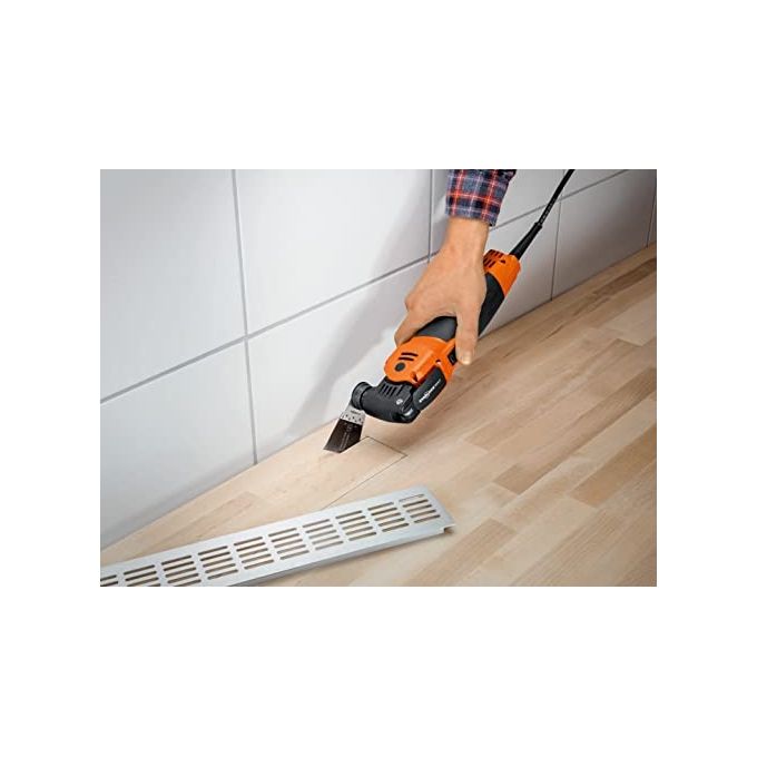 FEIN 72296864000 Multimaster MM 700 Max Top Utensile multifunzione oscillante 450 W con 60 accessori attacco StarlockMax QuickIN colore Arancione e Nero