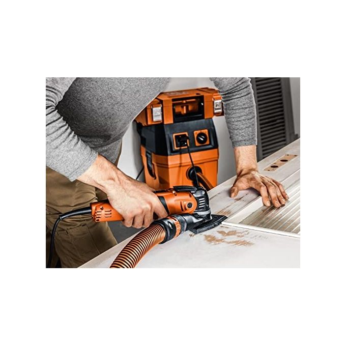 FEIN 72296864000 Multimaster MM 700 Max Top Utensile multifunzione oscillante 450 W con 60 accessori attacco StarlockMax QuickIN colore Arancione e Nero