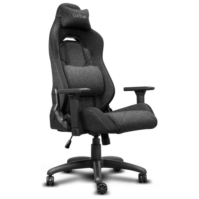 Trust Sedia Gaming Ruya Tessuto Traspirante Supporto Lombare e Collo Regolabili Grigia