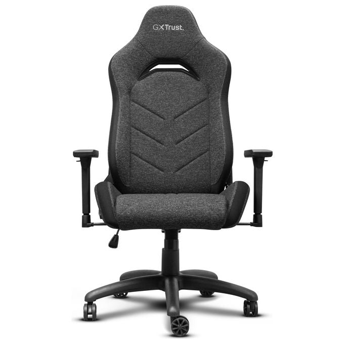 Trust Sedia Gaming Ruya Tessuto Traspirante Supporto Lombare e Collo Regolabili Grigia