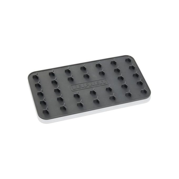 Leifheit 72691 Tappetino Supporto per Ferro da Stiro in Silicone 25.5x14 cm resistente al calore fino a 250°C colore Nero