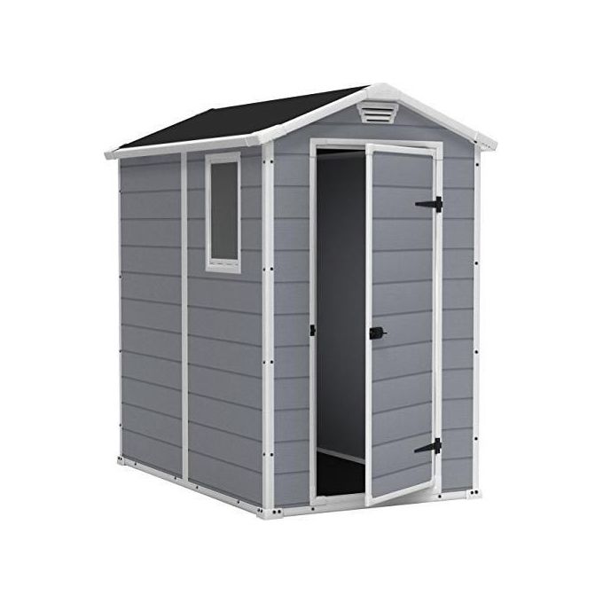 Keter Casetta da Giardino Manor 4X6 in Resina 130x192x198h Grigio